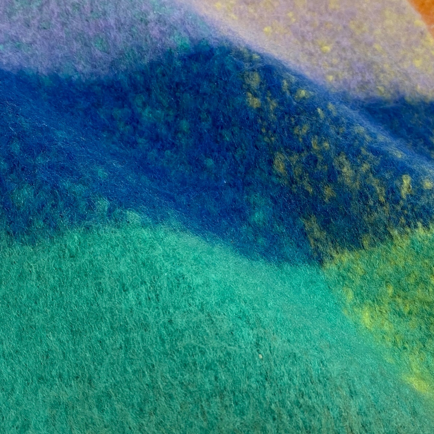 36L19 《美品》 Acne Studios アクネストゥディオズ 大判マフラー ストール ブロックチェック フリンジ付き マルチカラー アルパカウール混 ユニセックス 男女兼用k02i