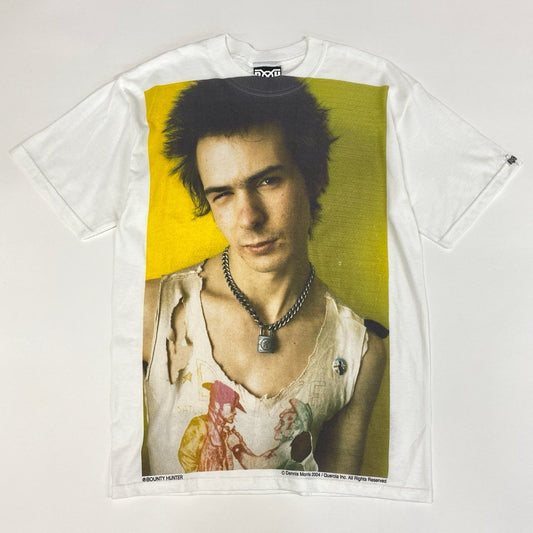 84e30 BOUNTY HUNTER バウンティハンター DENNIS MORRIS クルーネック Tシャツ 半袖 カットソー オーバーサイズ BXH-138-04 Mサイズ ホワイト コットン