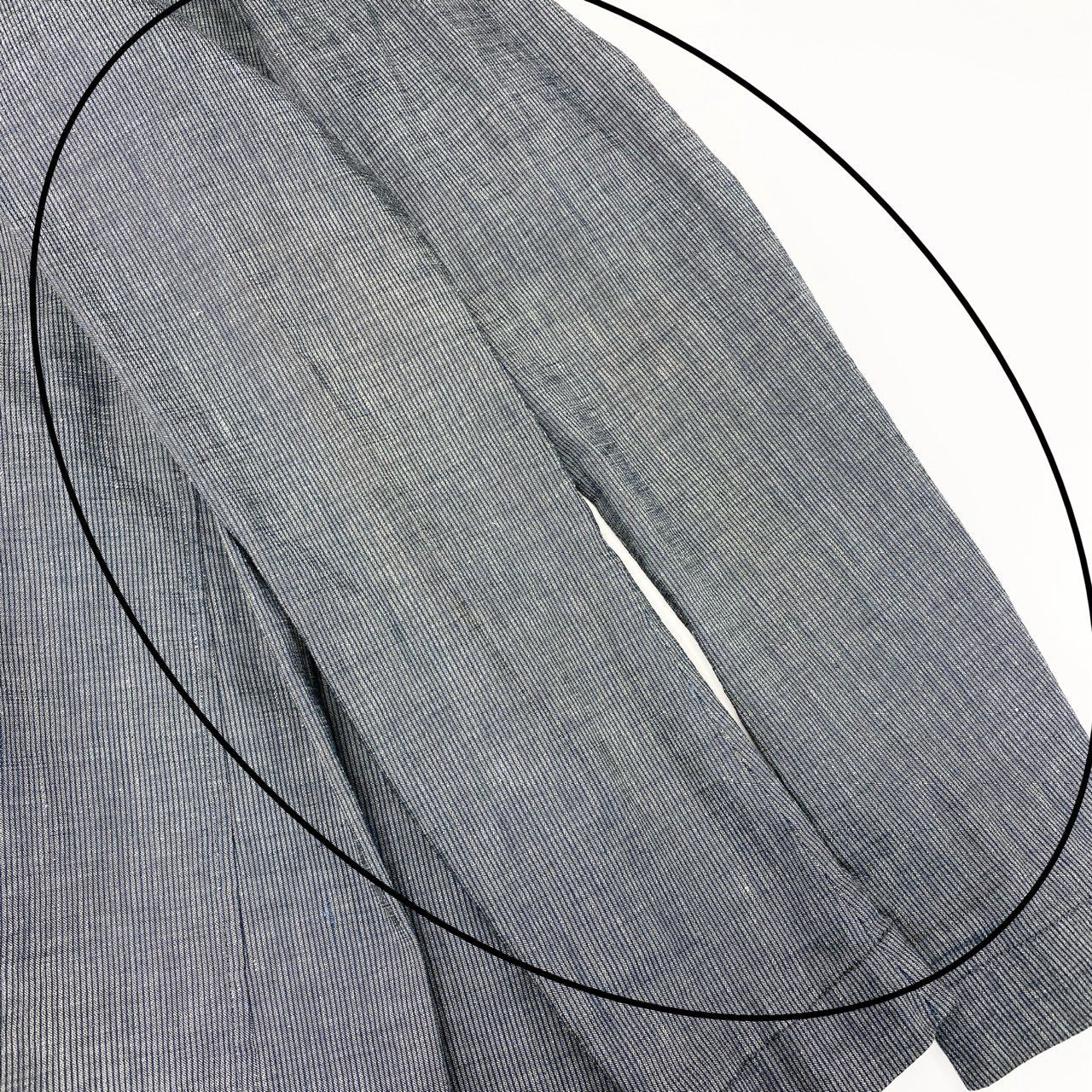 61k28 GIORGIO ARMANI ジョルジオアルマーニ 薄手ジャケット  ロング丈ジャケット リネン混紡 48 グレー ブルー メンズu02t