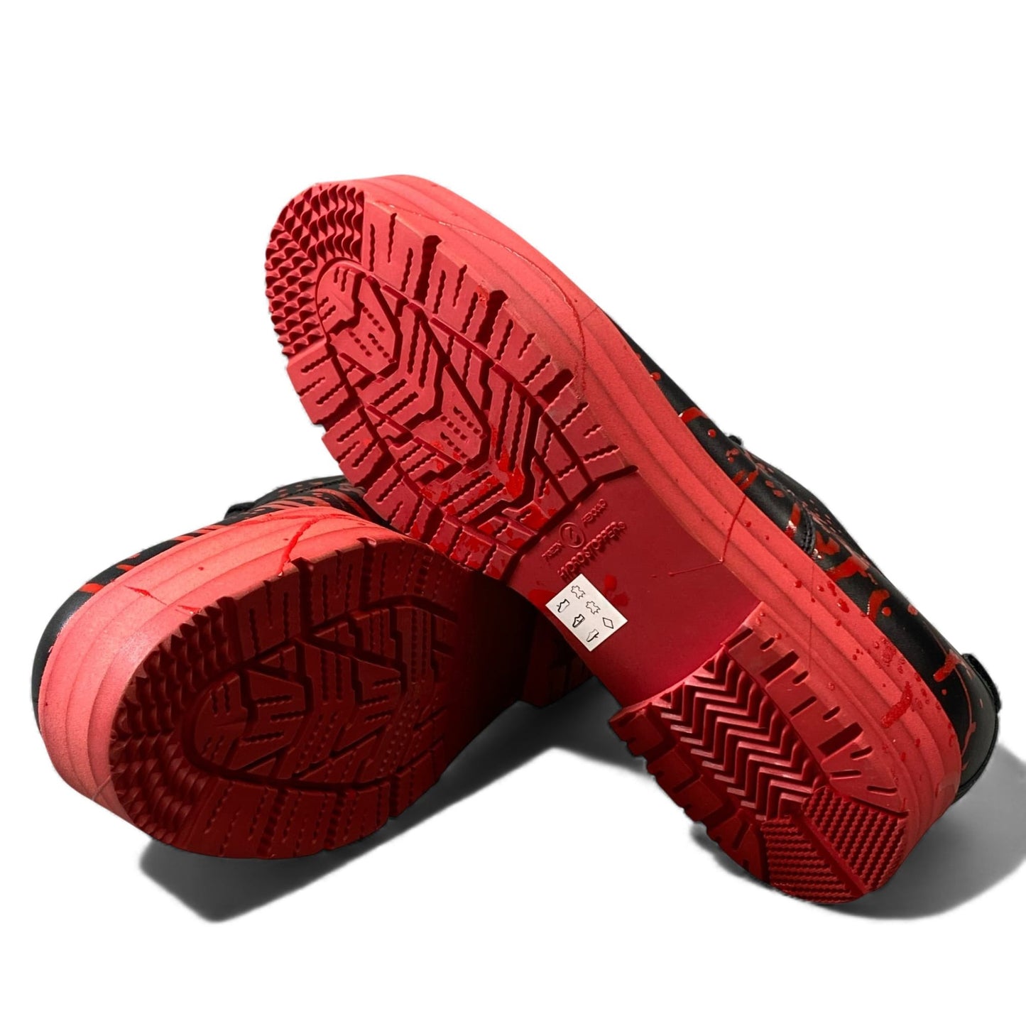 2L11 COMME des GARCONS HOMME PLUS コムデギャルソン オムプリュス 17SS KING IS NAKED 裸の王様 サイズ24 ペイント加工 革靴 レザーシューズk02i