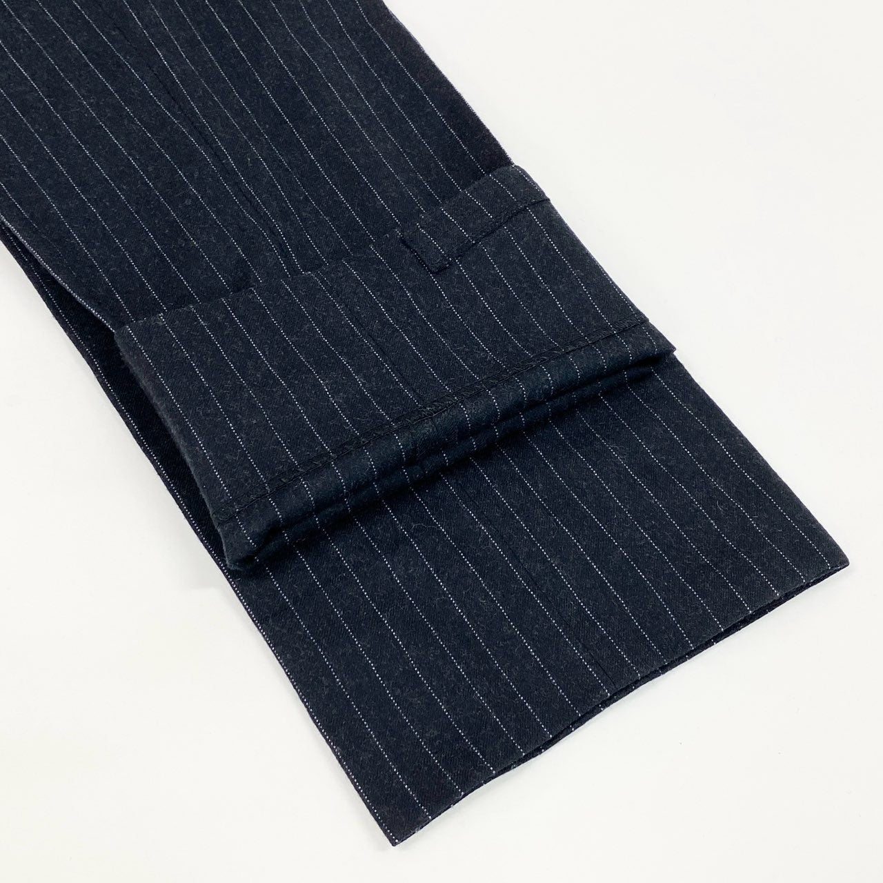 39d14 BURBERRY BLACK LABEL バーバリー ブラックレーベル ストライプスーツ セットアップ サイズ82-76-170 ブラック フォーマルt18r