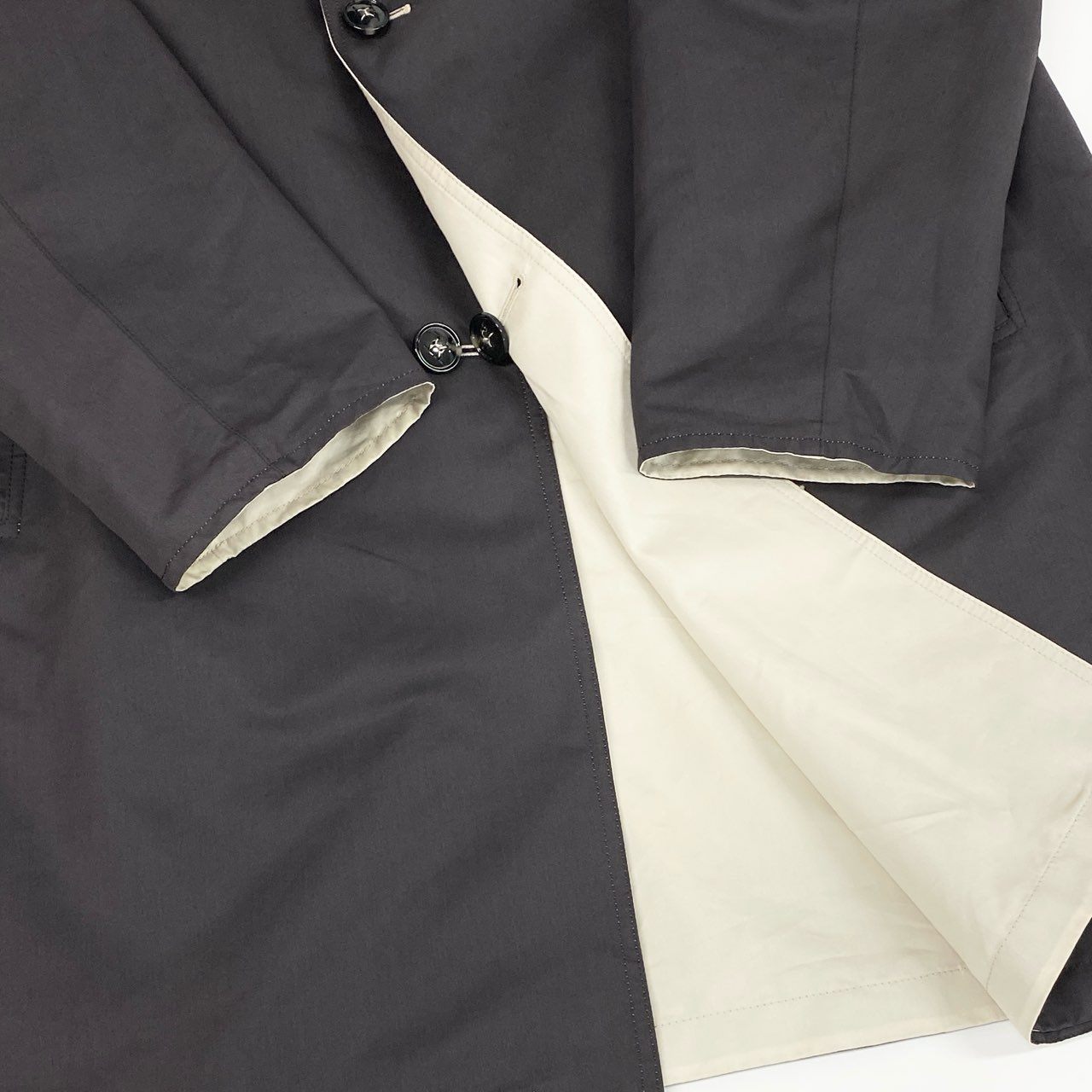 9j6 Kiton キトン キートン イタリア製 大きいサイズ リバーシブル ロングコート 56 XXXLサイズ ブラウン ベージュ メンズo07t