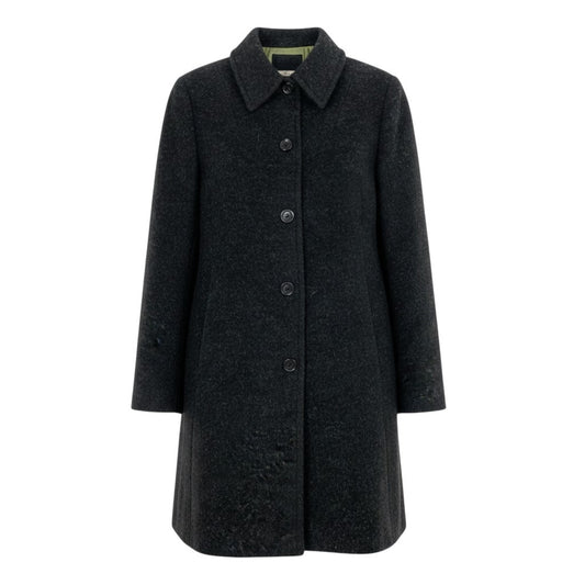53j6 D＆G DOLCE&GABBANA ドルチェアンドガッパーナ 00's ステンカラーコート コートジャケット イタリー製 38サイズ ブラック レディース 女性用u02t