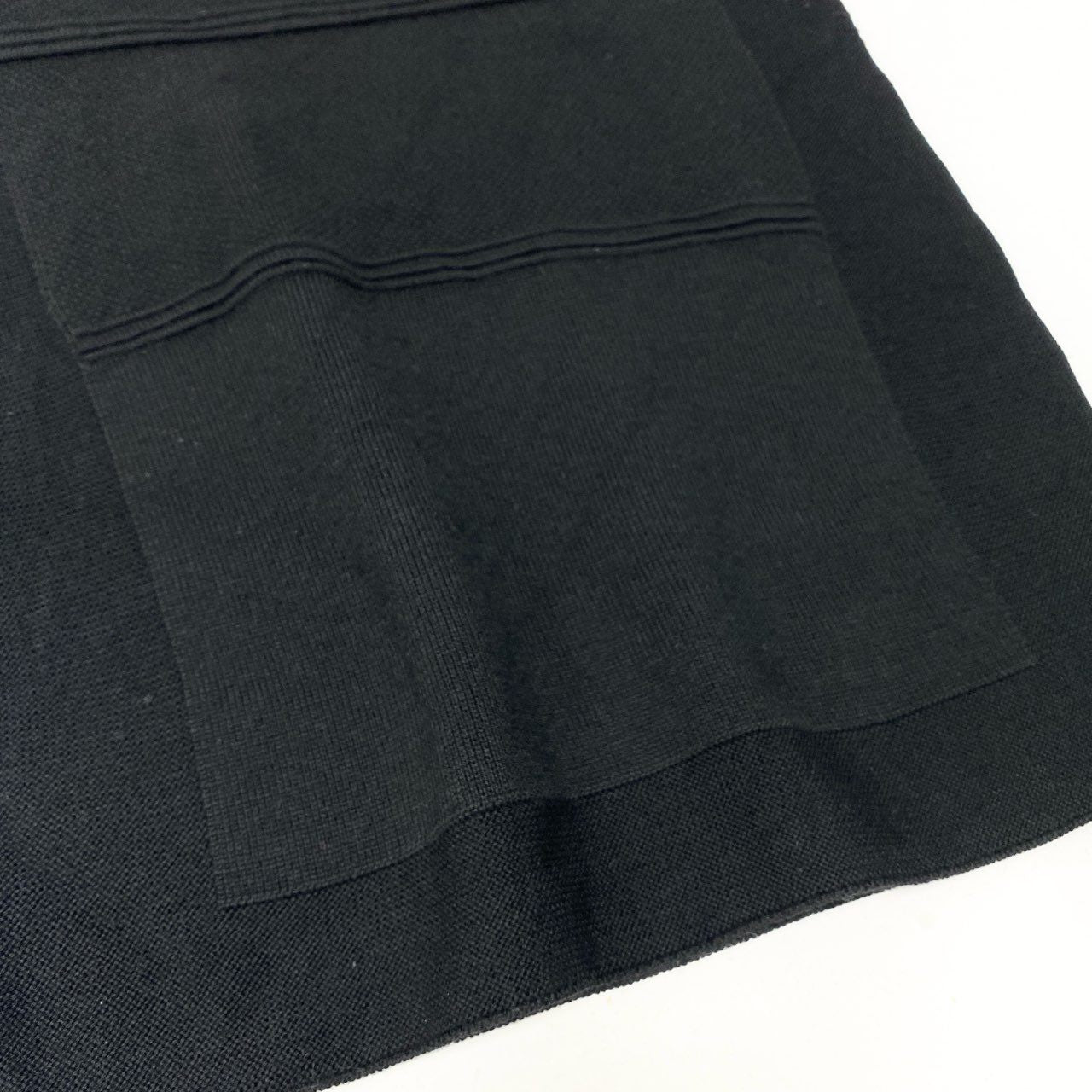 Hc5 HERMES エルメス タイトニットベスト ニット トップス サイズ34 ブラック レディース 女性用k02i