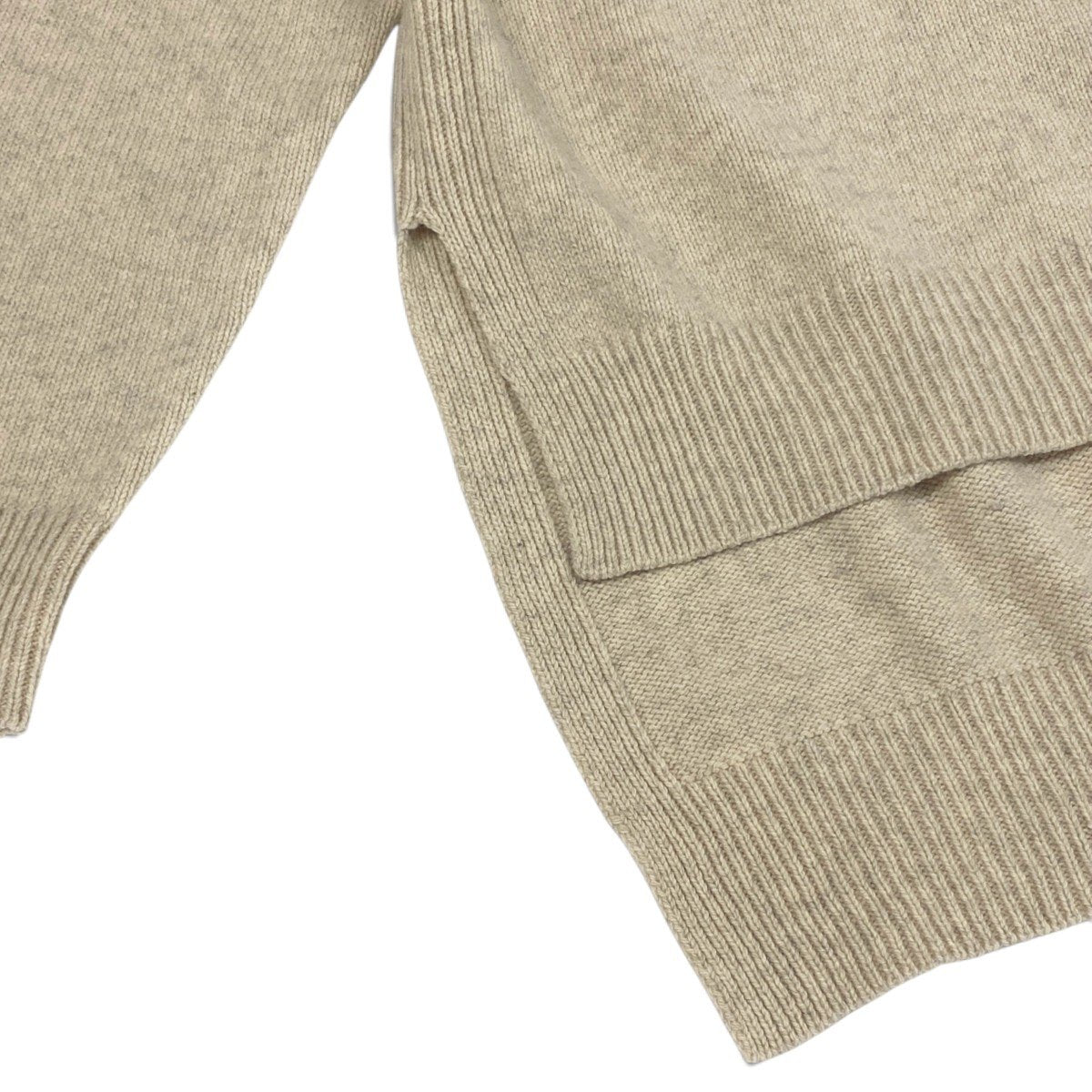 Ei4 【美品】 JIL SANDER ジルサンダー 2022AW タートルネック ニットセーター サイズ32 ベージュ ウール × ヤク レディースk02i