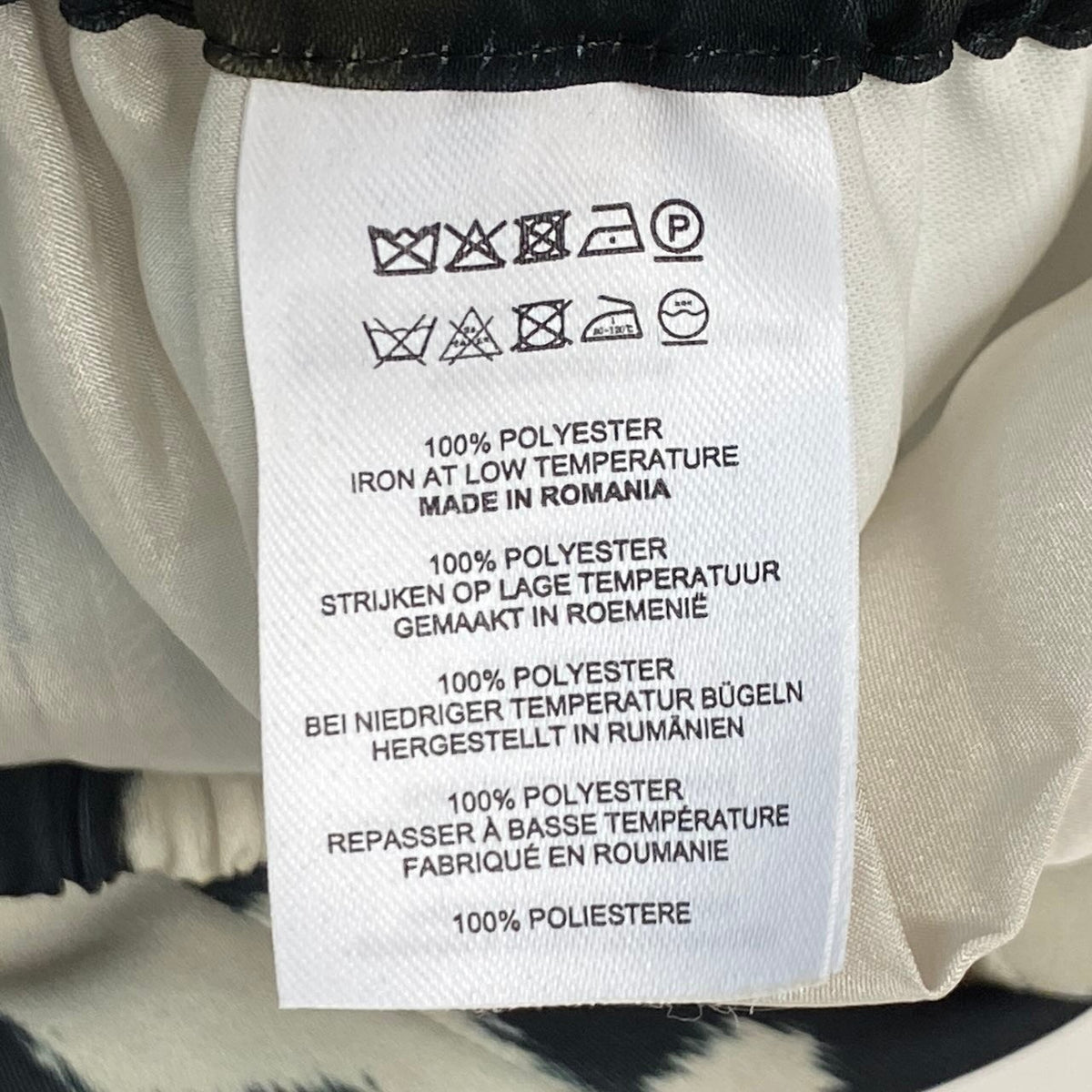 j29 【新品保管品】DRIES VAN NOTEN カウプリント ワイドイージーパンツ ボトムス  34サイズ マルチカラー ポリエステル100％ レディース 女性用u02t