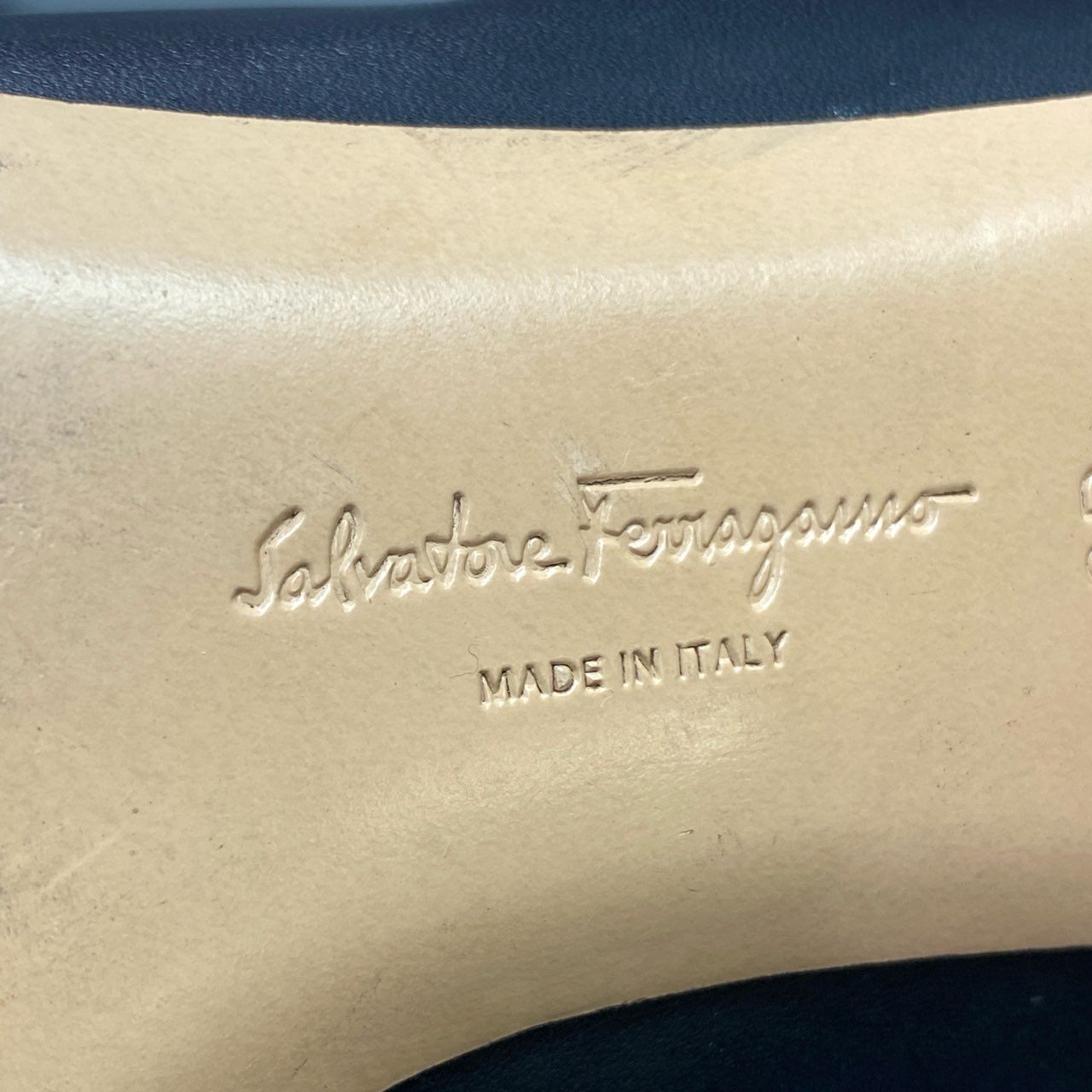 1l19 Salvatore Ferragamo サルヴァトーレ フェラガモ ガンチーニ レザーロングブーツ 9 D ブラック ゴールド Leather イタリア製 シューズ