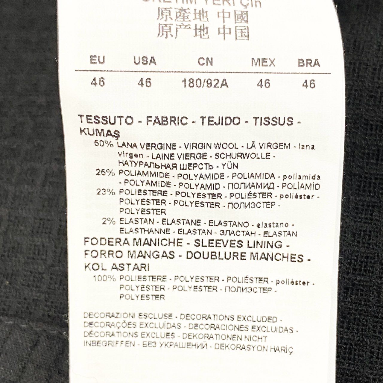 35j22《美品》EMPORIO ARMANI エンポリオアルマーニ フーディーブレザージャケット アウター パーカー 3Z1BM1 1NFCZ 46サイズ ブラック メンズu02t