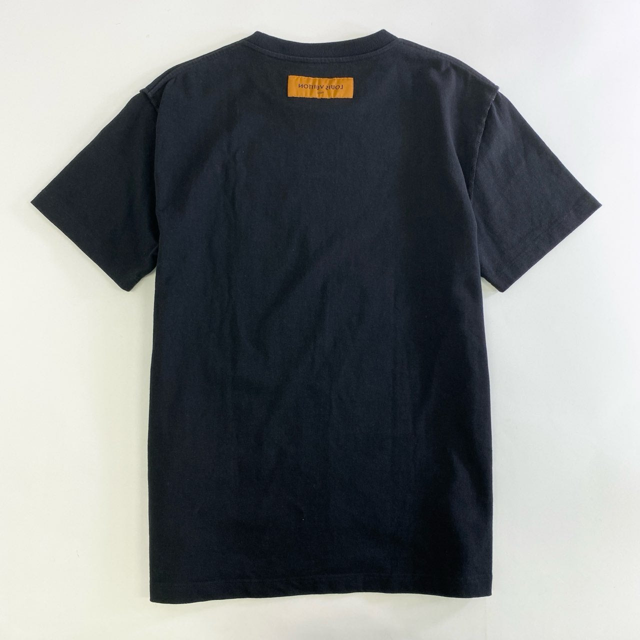 86k12 LOUIS VUITTON ルイヴィトン LVスプレッドエンブロイダリーTシャツ サイズM ブラック メンズ 男性用 2022AW