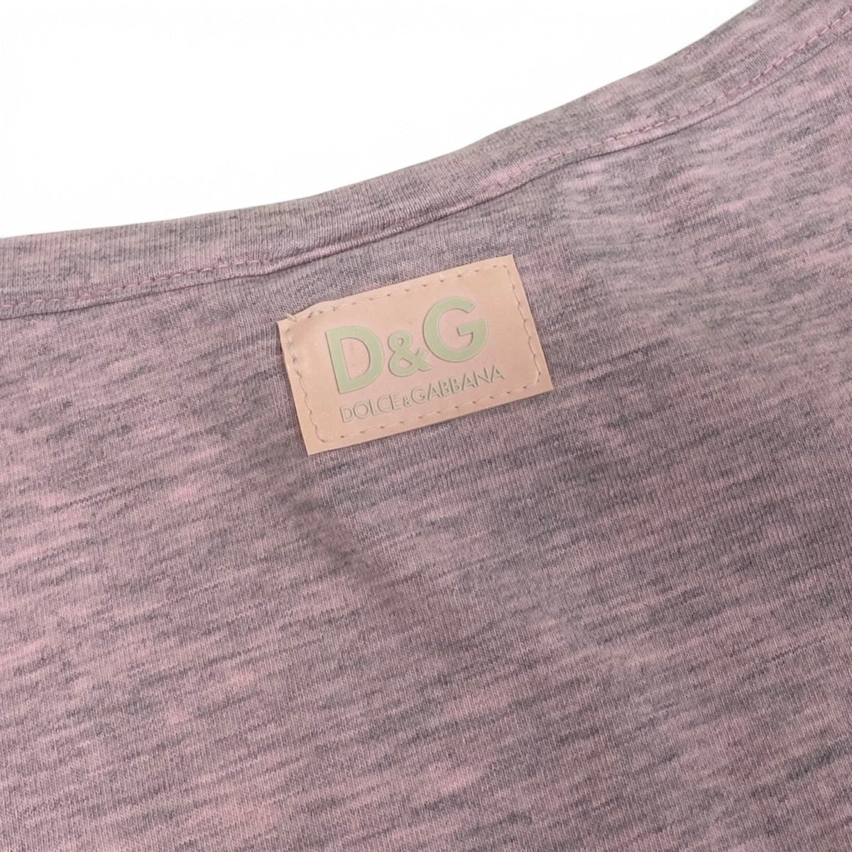 i21 D＆G DOLCE＆GABBANA 2004SS 半袖Tシャツ ”Shopping Makes Me Feel Better” トップス 38サイズ ピンク系 レディース 女性用u02t