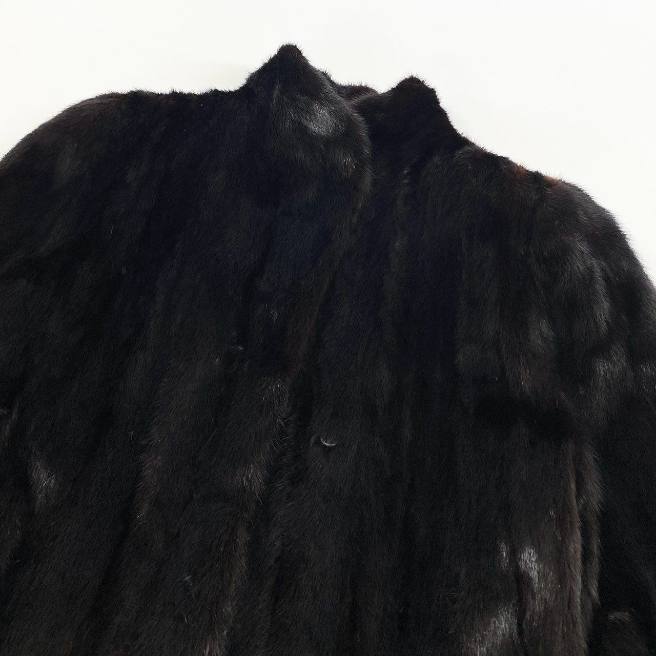 83Ⅼ2 マホガニーミンク 着丈120cm 超ロングコート サイズ11号 ダークブラウン 本毛皮 MINK FUR リアルファー 艶◎ 毛並み◎t18r