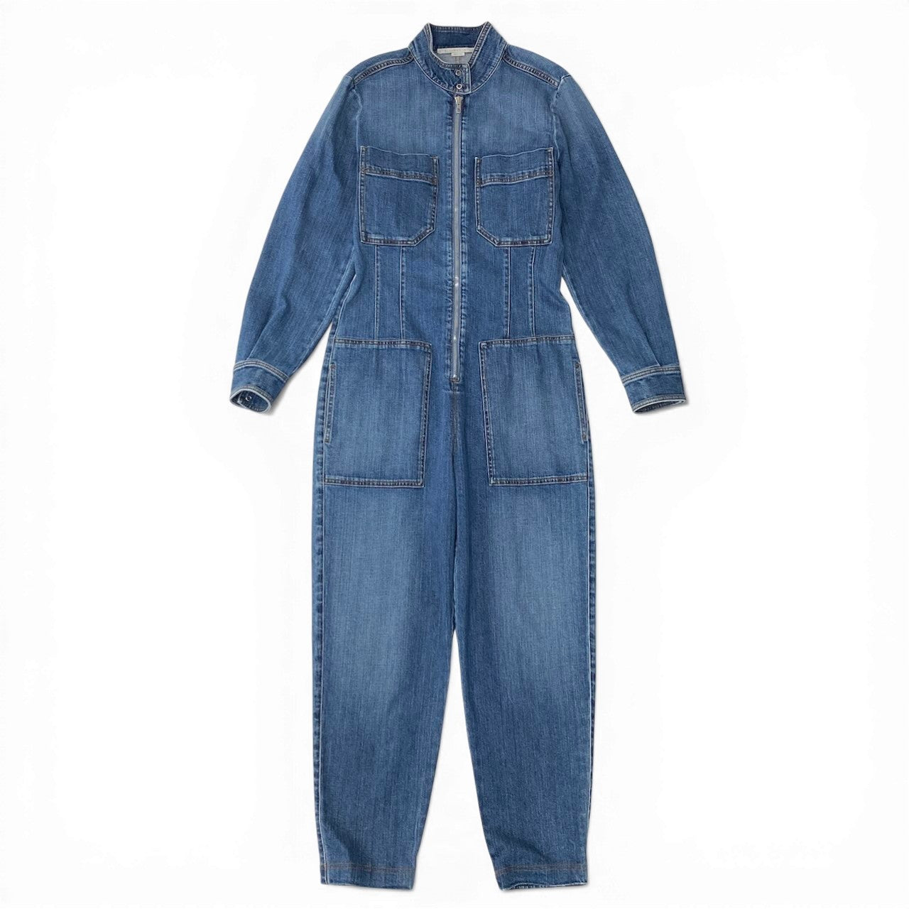 76c26 《美品》 STELLA McCARTNEY ステラマッカートニー デニムジャンプスーツ Denim Jumpsuit サイズ38 インディゴブルー オールインワンt18r