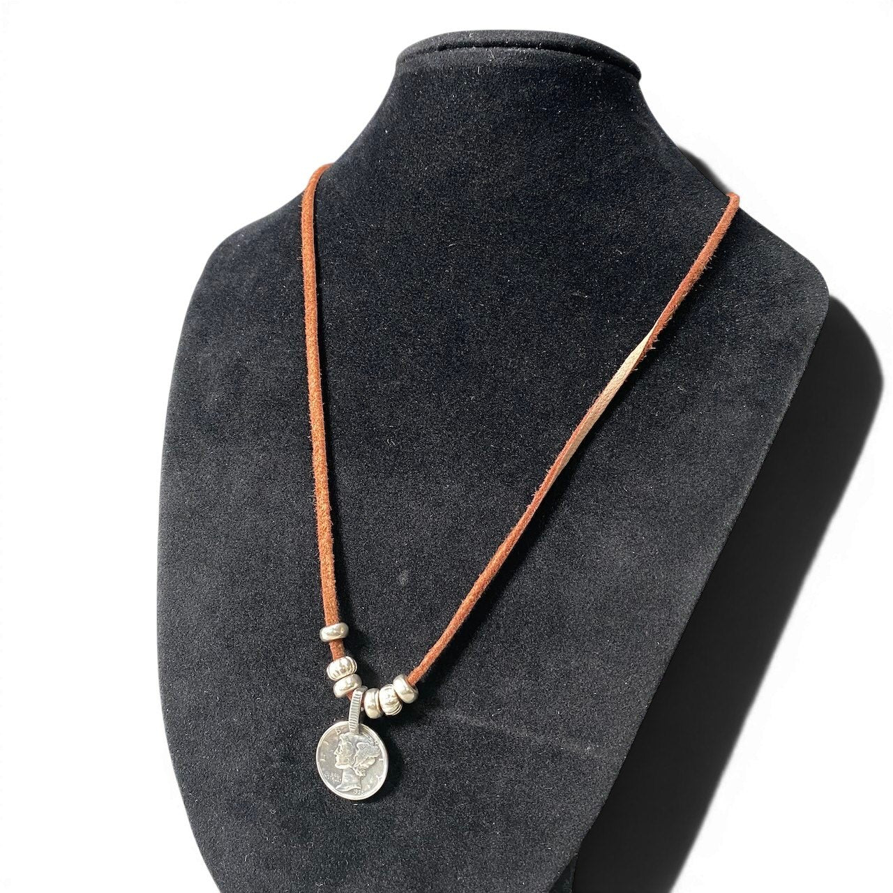 g7 LARRY SMITH ラリースミス トップコイン レザーネックレス LIBERTY PENDANT アクセサリーt18r