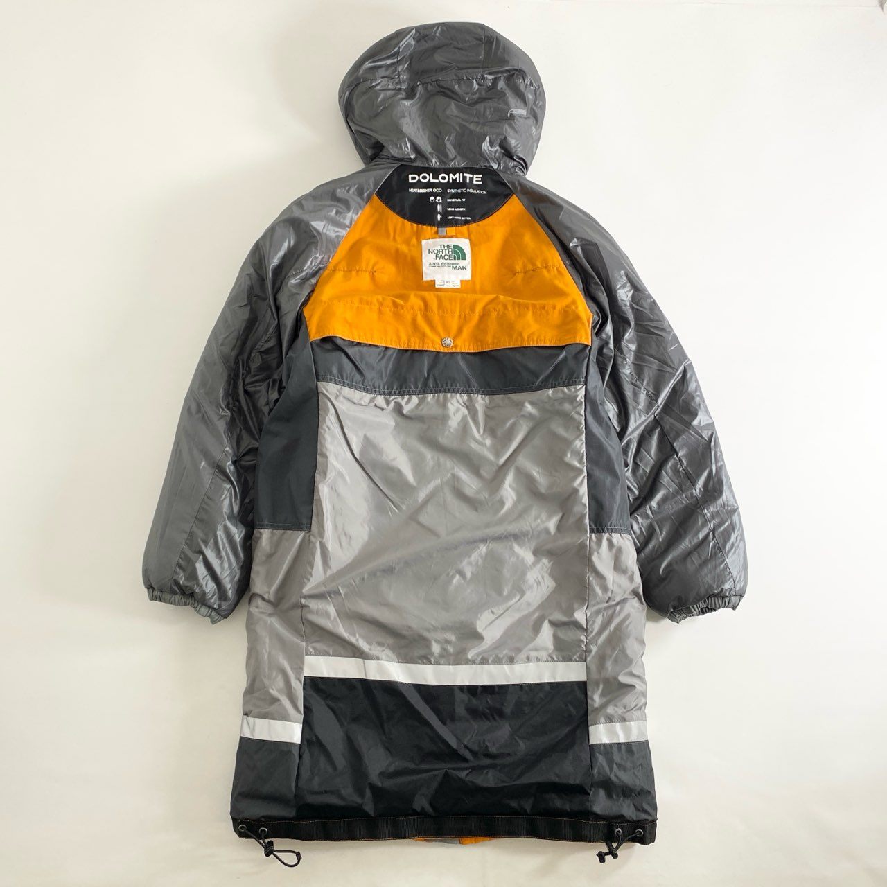 87i1 THE NORTH FACE JUNYA WATANABE MAN ザノースフェイス ジュンヤワタナベマン Sleeping Bag ダウンコート アウター WB-C101 XS グレー オレンジ 日本製