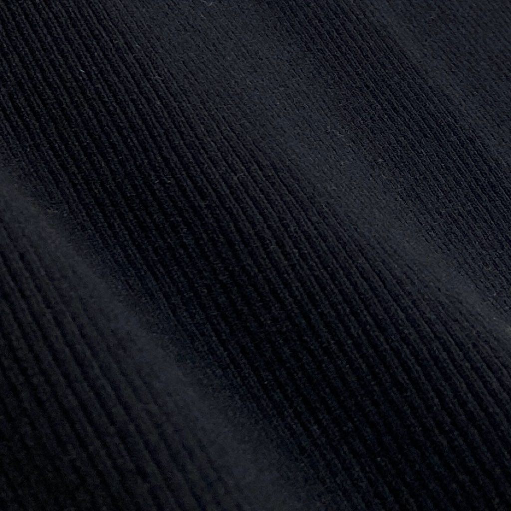 13l27【美品】JEANPAUL GAULTIER CLASSIQUE ジャンポールゴルチエ クラシック 半袖リブニット カットソー チビT ニットセーター 日本製 48サイズ ブラック ナイロン100％ レディースk02i