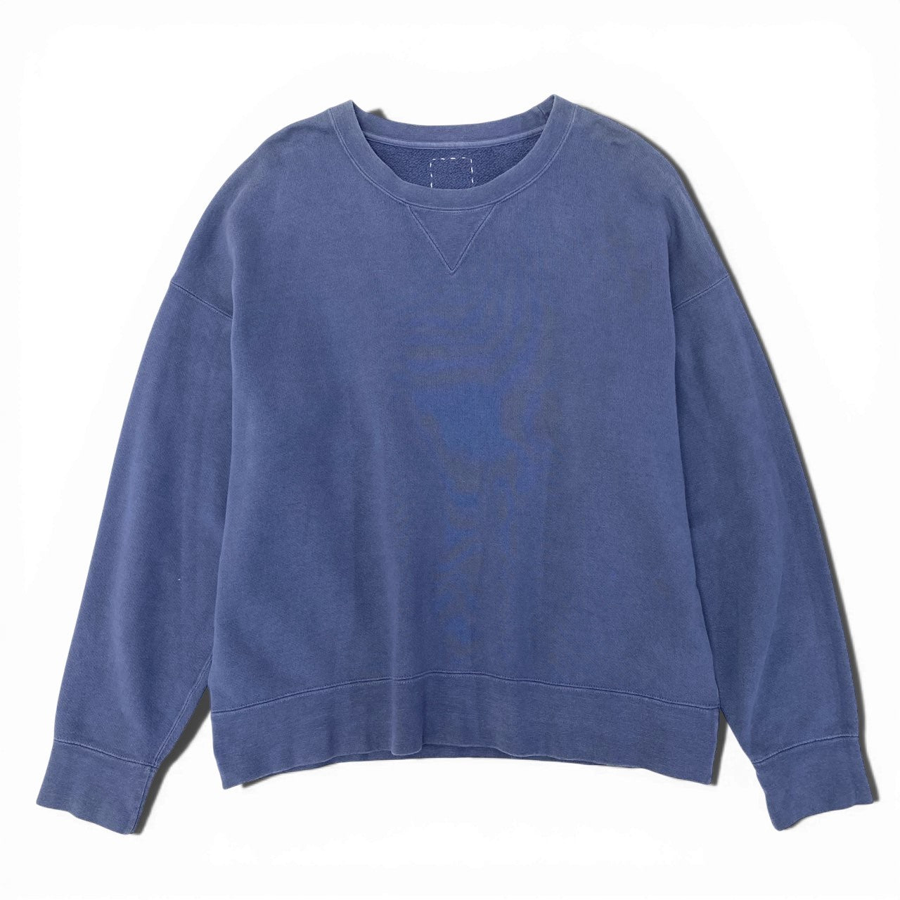 32a29 【新品保管品】visvim ヴィズヴィム JUMBO SB SWEAT L/S DMGD スウェット 0124105010025 2サイズ ブルー メンズo07t