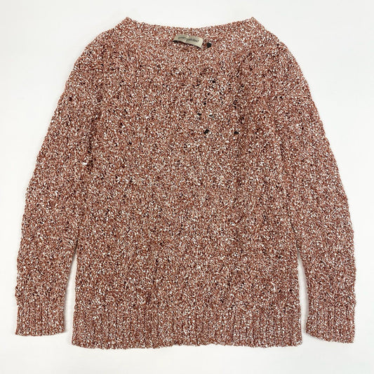 1j27《未使用保管品》 gentry portofino ジェントリーポルトフィーノ ニットセーター  ローゲージニット トップス S2GD616DE 38サイズ オレンジ ホワイト レディースu02t