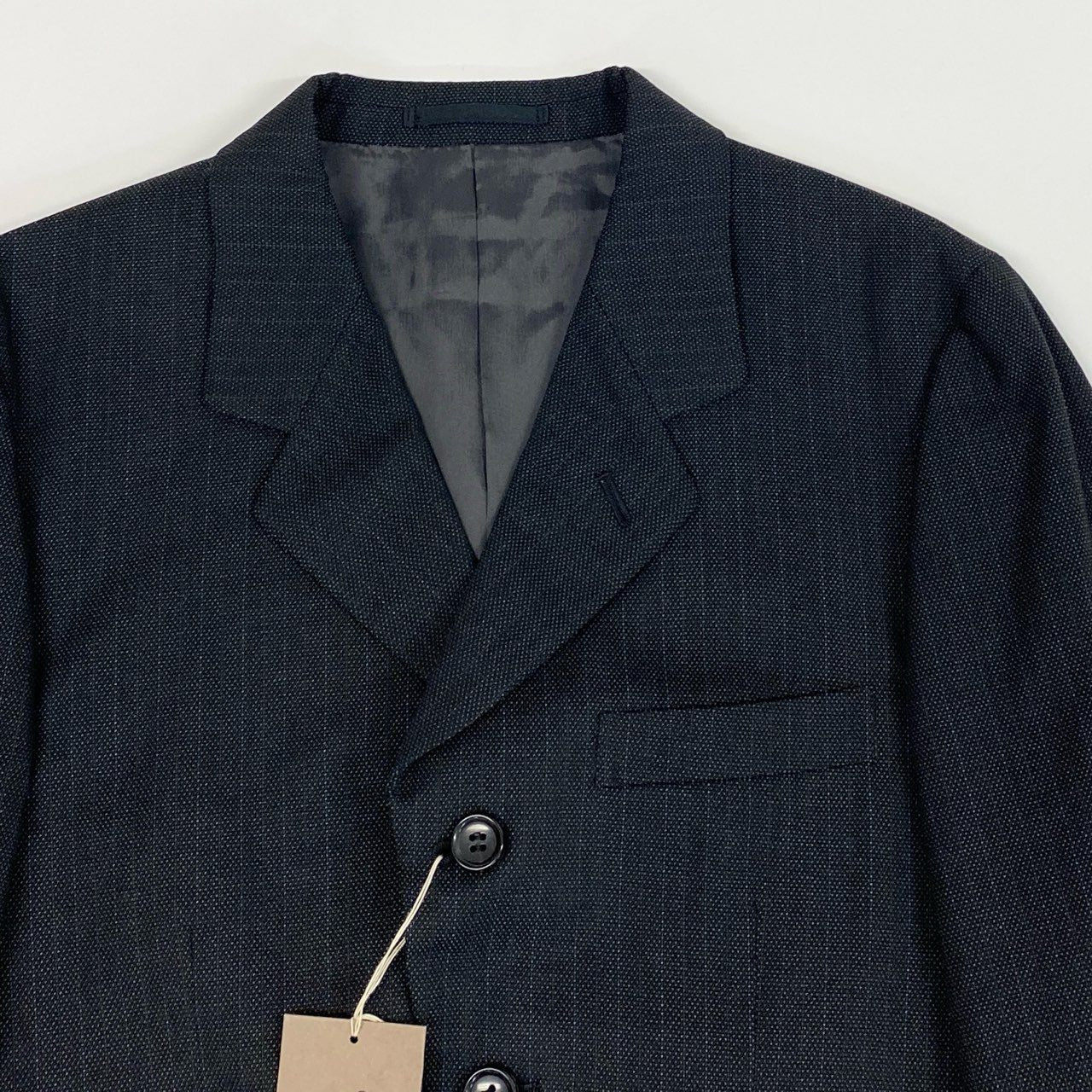 52b10【極美品】COMME des GARCONS HOMME PLUS コムデギャルソンオムプリュ 2004 テーラードジャケット ピンストライプ 日本製 PN-J028 Sサイズ グレー メンズ 男性用k02i