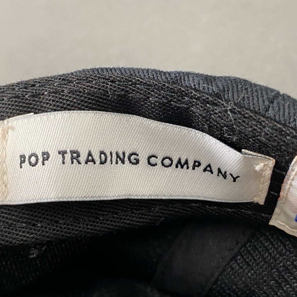 2f23 POP TRADING COMPANY ポップトレーディング カンパニー POP MISSING LINK SIXPANEL CAP 6パネルキャップ ブラック USA製 帽子