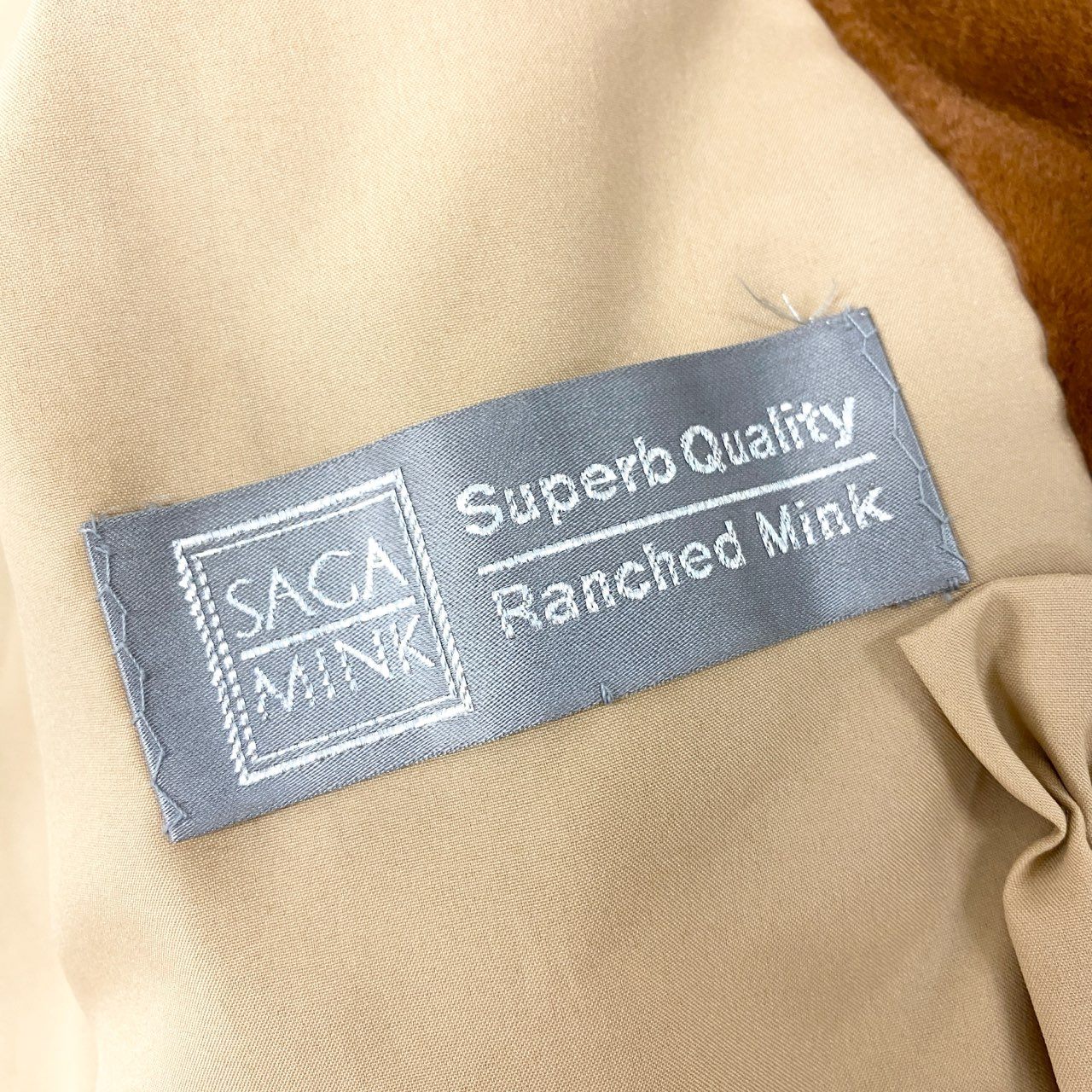 86j23 SAGA MINK サガミンク 銀サガ シェアードミンク ミンクコート 毛皮コート ジャケット サイズF ブラウン 染めミンクファー レディースu02t