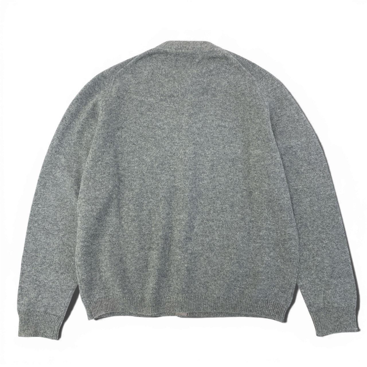27a9 Ballantyne バランタイン ピュアカシミヤ 100％ ニットカーディガン サイズ44 グレー Pure Cashmere Knit Cardigan 金ボタンt18r