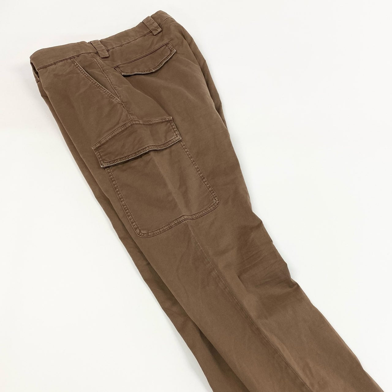 20a14 BRUNELLO CUCINELLI ブルネロクチネリ LEISURE FIT カーゴパンツ コットンパンツ ストレッチ〇 ボトムス メンズ 紳士服 46 ブラウン系o07t
