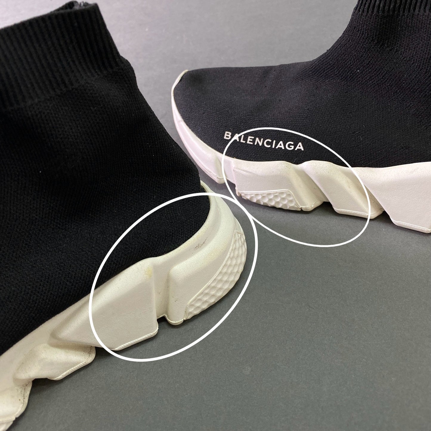 8l25 BALENCIAGA バレンシアガ SPEED TRAINER スピードトレーナー ソックススニーカー 35 ブラック イタリア製 シューズ