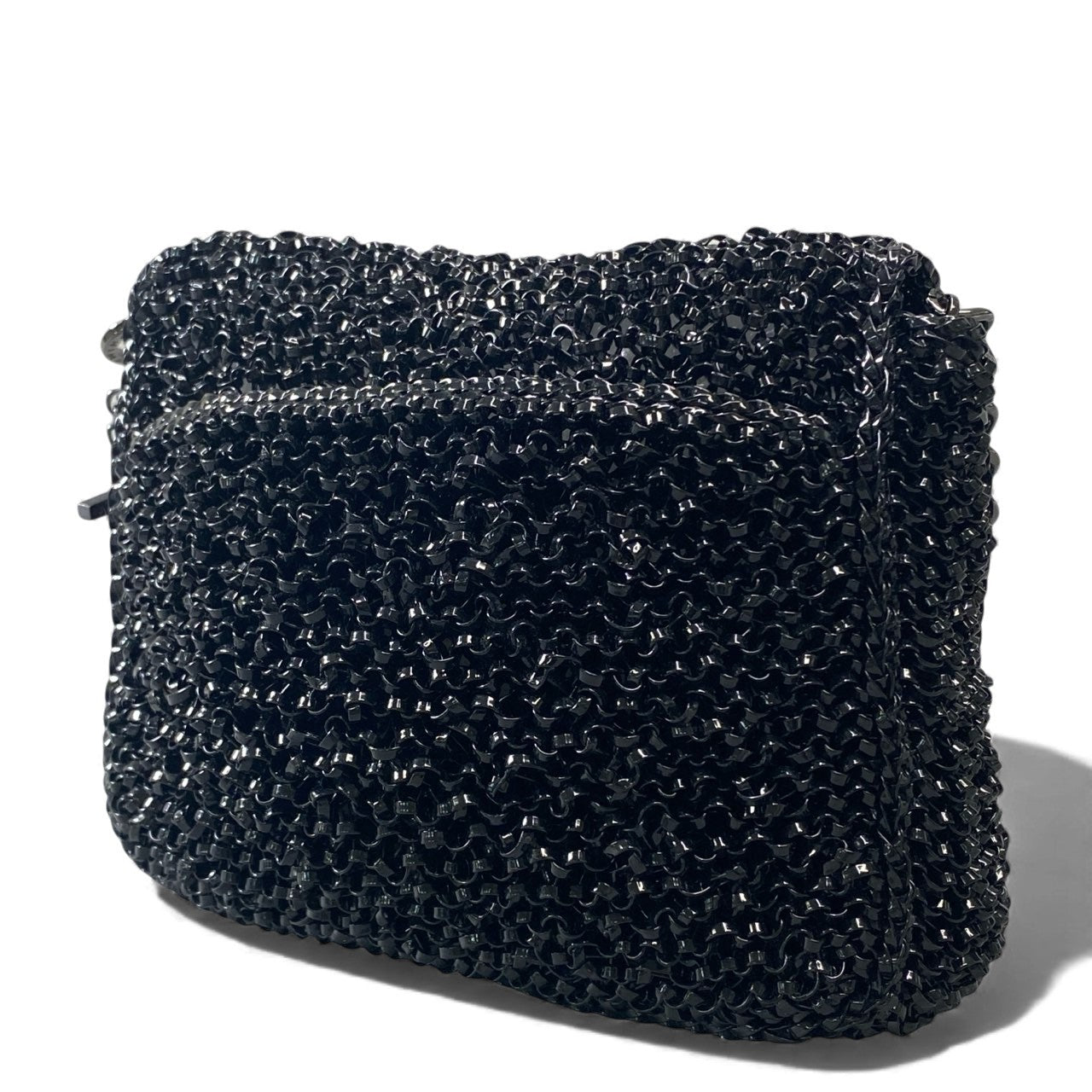 gk16《極美品》 ANTEPRIMA アンテプリマ ルッケット ワイヤー ハンドバッグ ブラック パーティーバッグ ポーチ 鞄 カバン セレモニーt18r