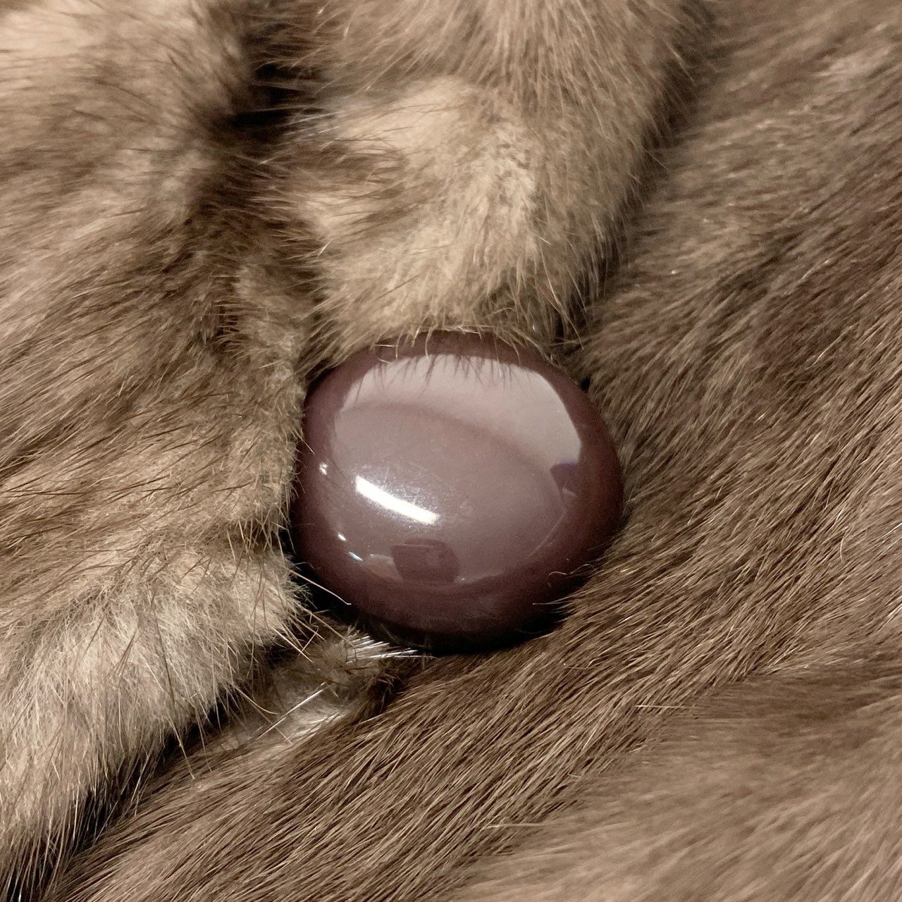 59a15 Nakamura Fur ブルーアイリス ミンクファーコート サイズF グレージュ 本毛皮 Mink Fur Coat ポケット有t18r