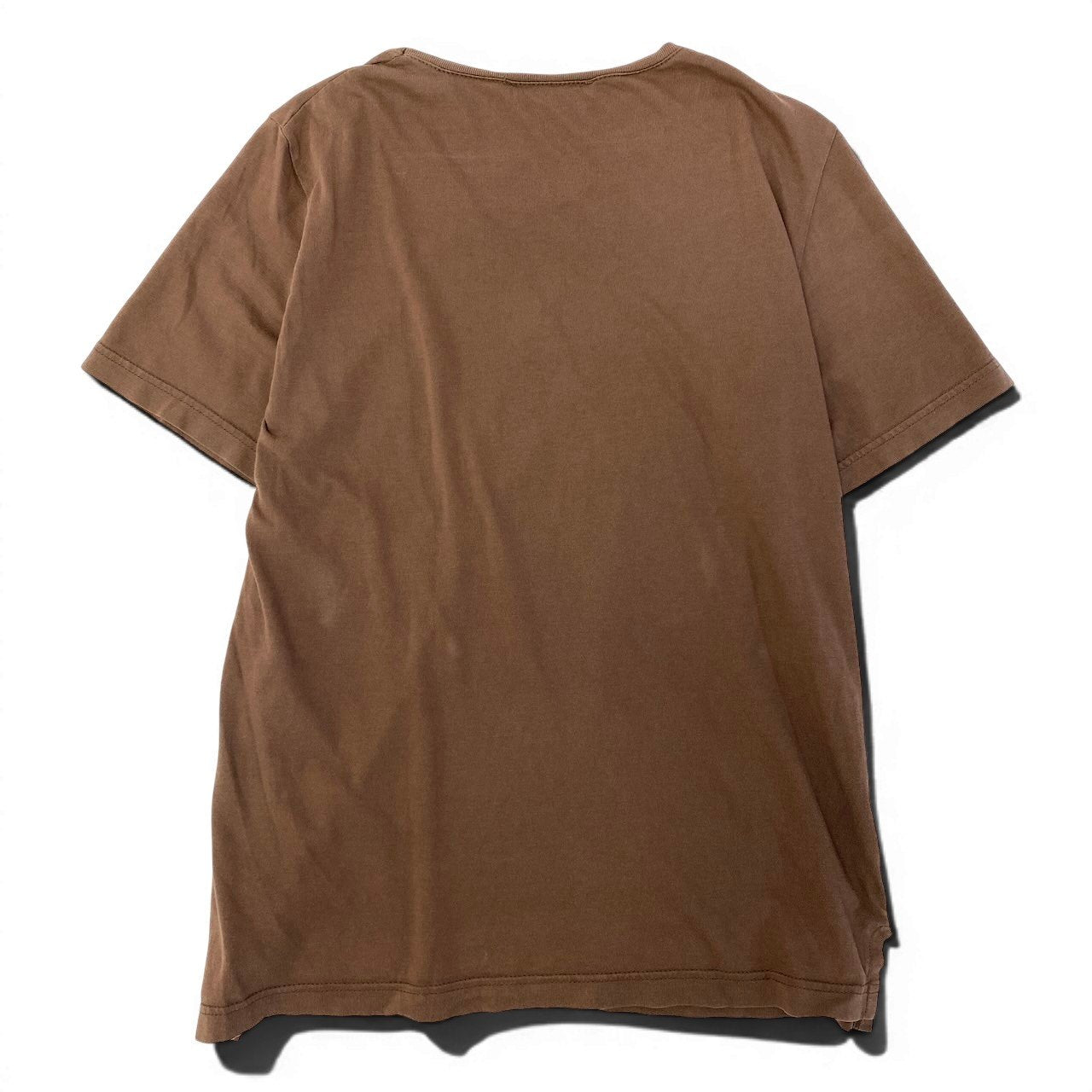 60d28 valentino garavani ヴァレンティノガラヴァーニ スタッズロゴ カットソー 半袖Tシャツ クルーネック トップス  ブラウン メンズ 紳士服u02t