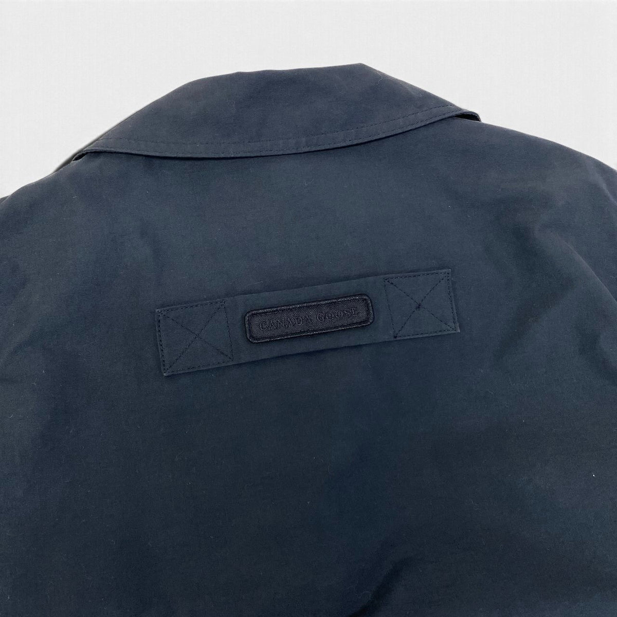 37i26 【未使用タグ付】 CANADA GOOSE カナダグース ハリソンジャケット ロゴパッチ 4814M サイズSP ネイビー コットン ナイロン メンズk02i