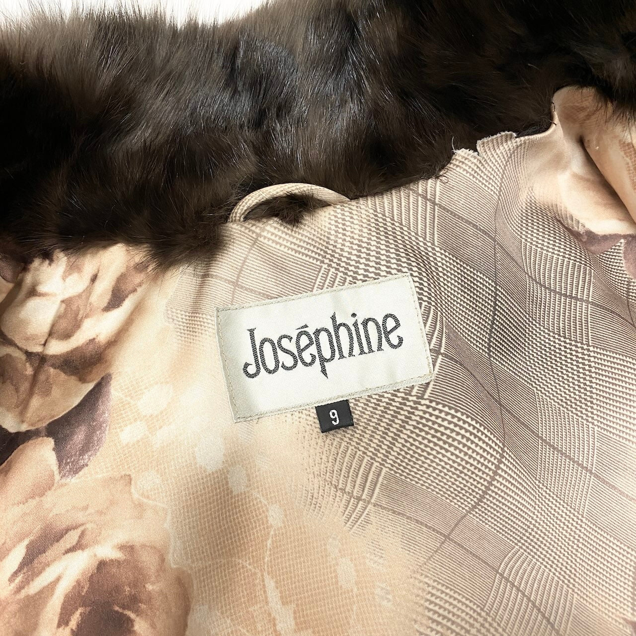 E Josephine ジョセフィーヌ ショートファージャケット 毛皮ジャケット ミンクコート 9サイズ ダークブラウン 毛皮 レディース 女性用nu1