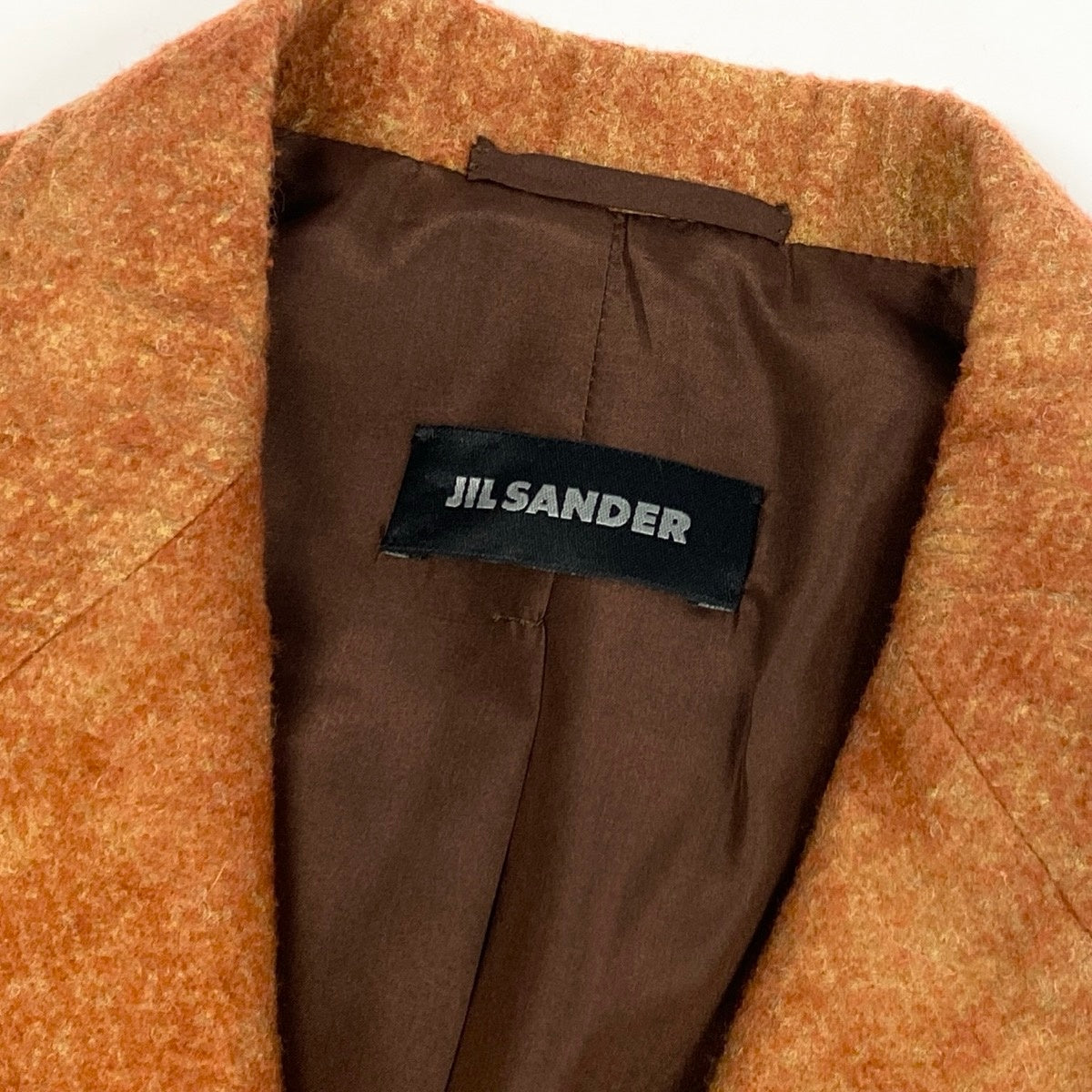 Ee19 JILSANDER テーラードジャケット ウールジャケット イタリア製 34サイズ オレンジ レディース 女性用u02t