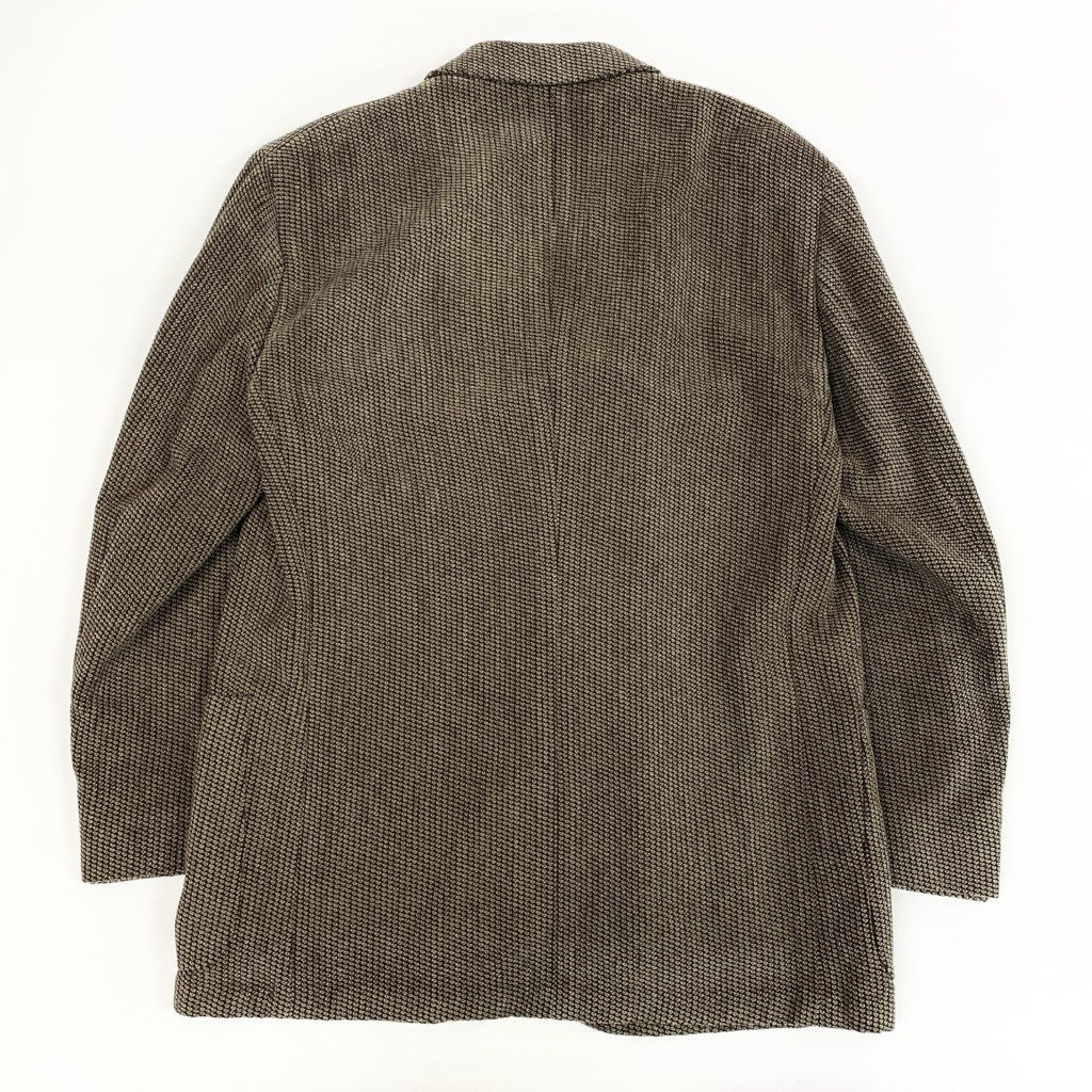 23L22 【美品】Ermenegildo Zegna エルメネジルドゼニア テーラードジャケット ツイードジャケット シングルジャケット イタリア製 50サイズ カーキ メンズo07t
