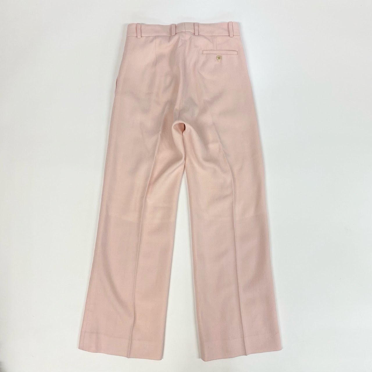 74k4 MADISONBLUE マディソンブルー 日本製 スラックスパンツ ボトムス センタープレス MB204-3003 01 Sサイズ ピンク ウール レーヨン レディースo07t