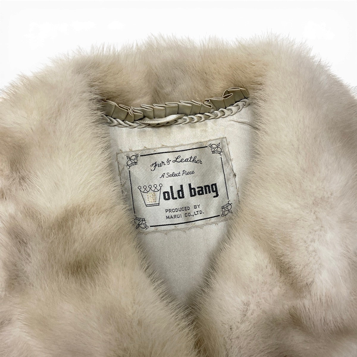 40g13 SAGA MINK サガミンク 毛皮コート 超ロングコート 110cm パールミンク 最高級本毛皮  ホワイト系 MINK FUR レディースu02t