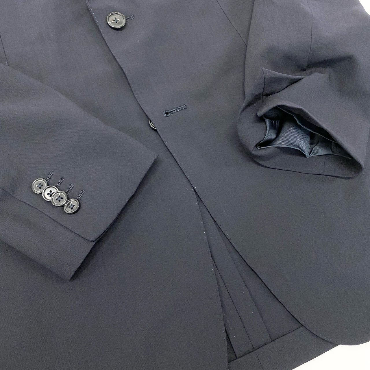 34i18 Ermenegildo Zegna エルメネジルドゼニア セットアップ スーツ ビジネス◎ フォーマル◎ テーラードジャケット パンツ 48 ネイビー ウール メンズk02i