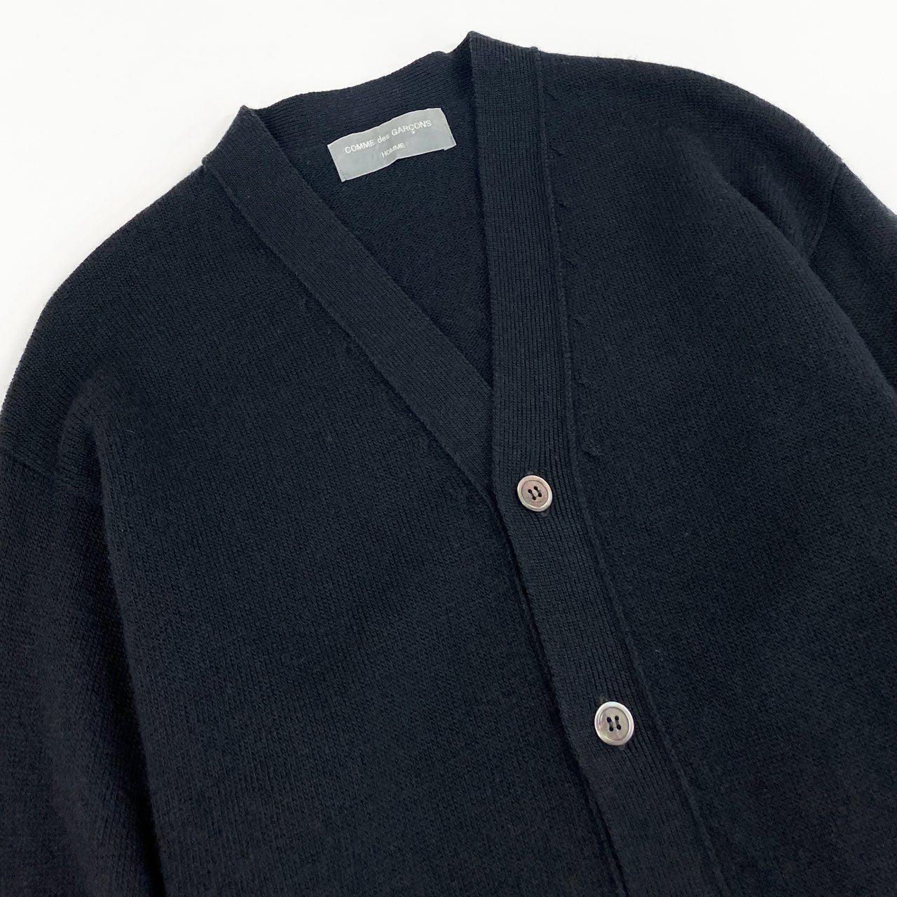 39d28 COMME des GARCONS HOMME コムデギャルソン 田中オム AD1998 ヴィンテージ カーディガン サイズM相当 ブラック メンズ アーカイブ
