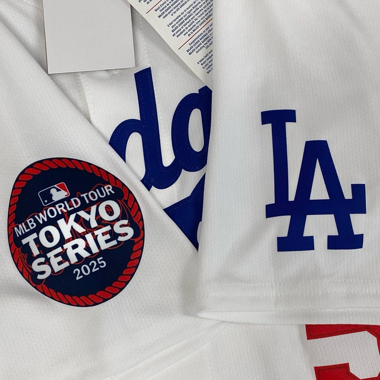 49i11 《未使用品》 MLB エムエルビー × NIKE ナイキ Dodgers ドジャース FREEMAN フリーマン M ホワイト 画像参照 リミテッドユニフォーム TOKYO SERIES 2025t18r