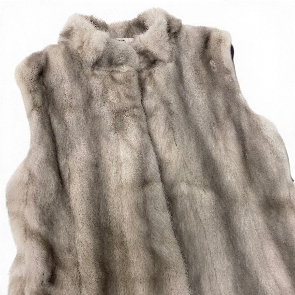 58i20 Moon Bat Fur サファイアミンク ファーベスト サイズ13 シルバーグレー 本毛皮 Sapphire Mink Fur Vest リアルファーt18r