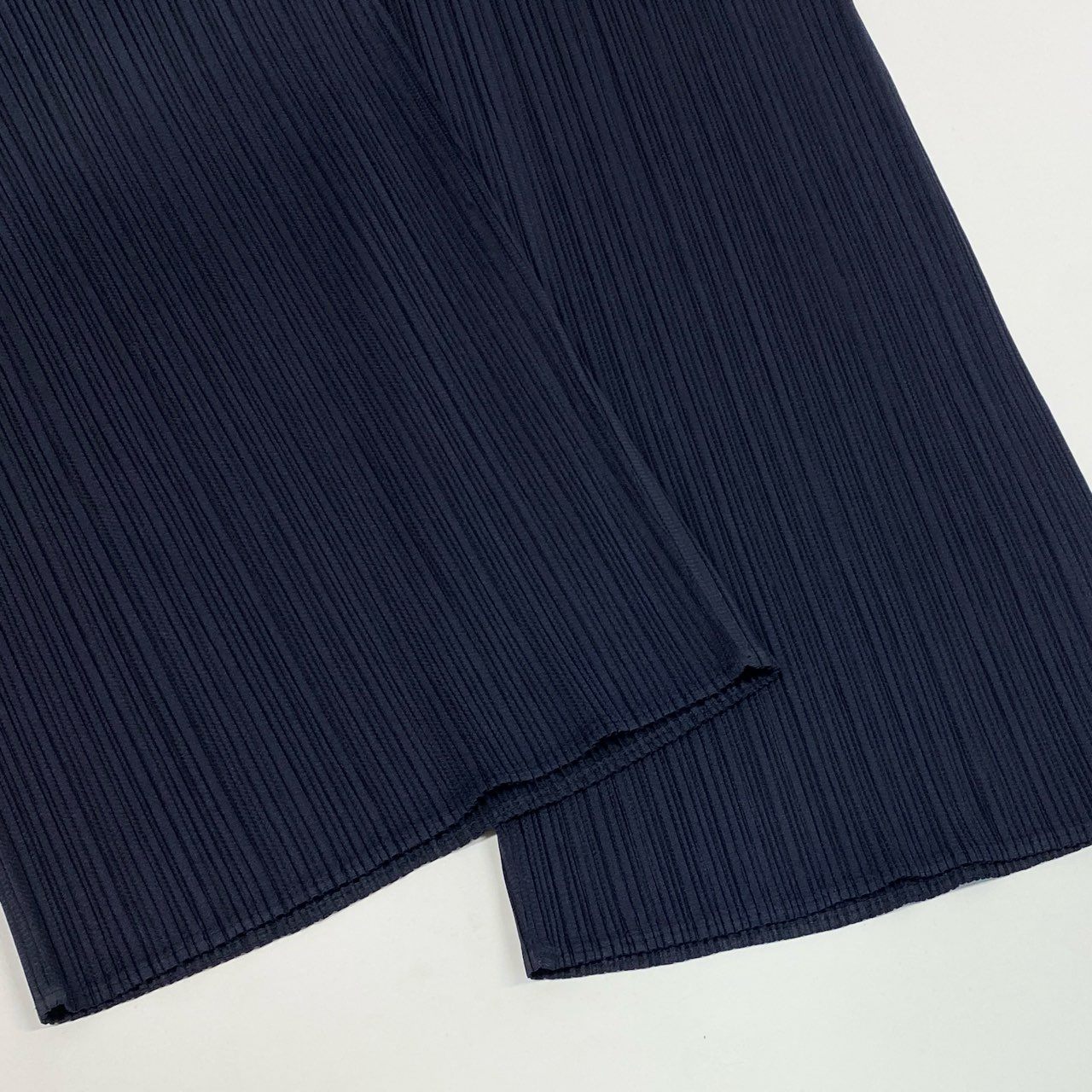 Ab19 PLEATS PLEASE プリーツプリーズ ISSEY MIYAKE プリーツパンツ ボトム サイズ2 ネイビー レディースk02i
