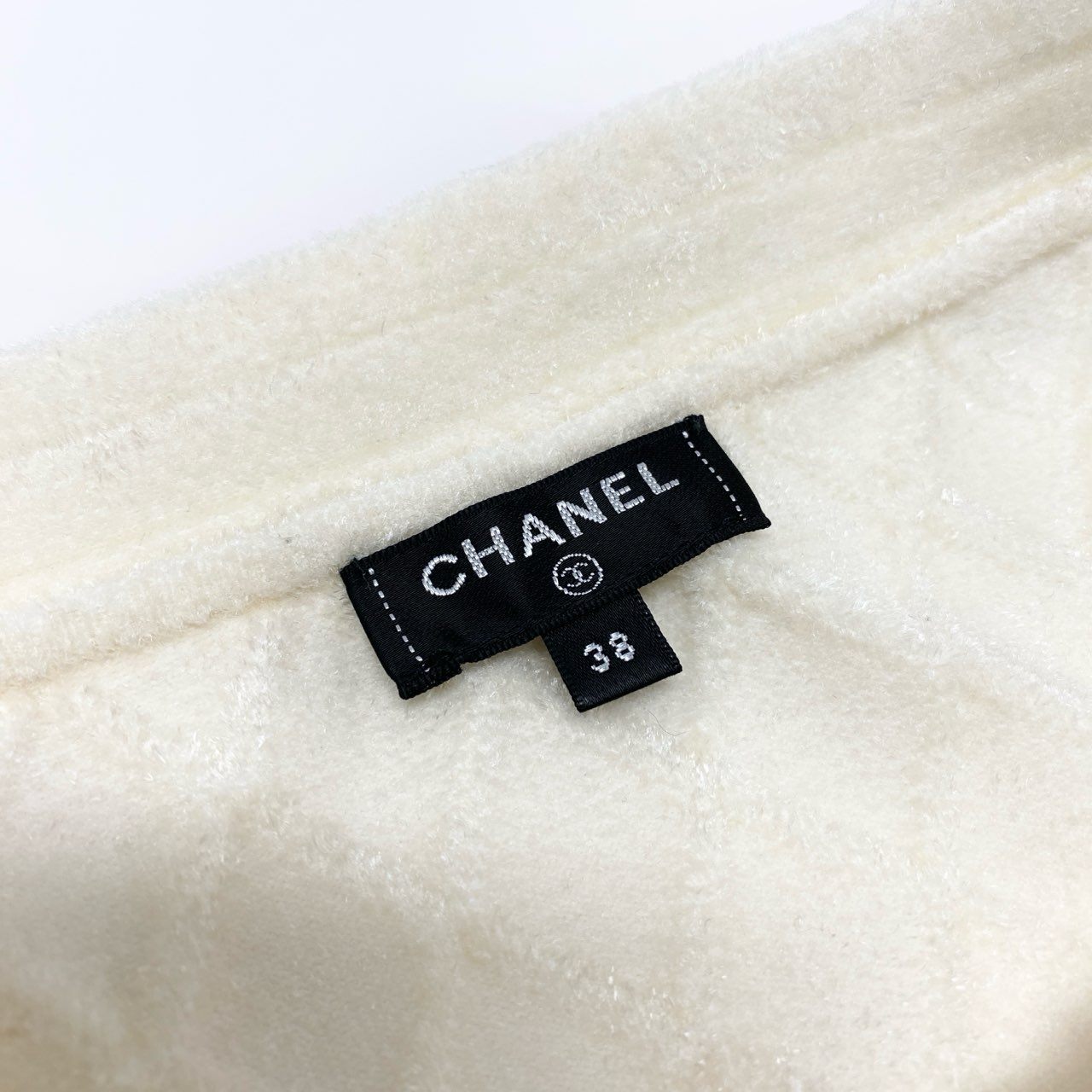 27L1 CHANEL シャネル マトラッセ ダイヤキルティング ミディ スカート P65628K61336 サイズ38 パイル地 ココマーク金ボタンk02i