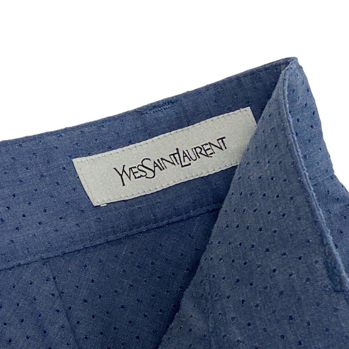 26j8 【美品】YVESSAINTLAURENT イヴサンローラン ハーフパンツ ボトムパンツ 2010年 カサンドラ 44サイズ インディゴ メンズ 男性用u02t