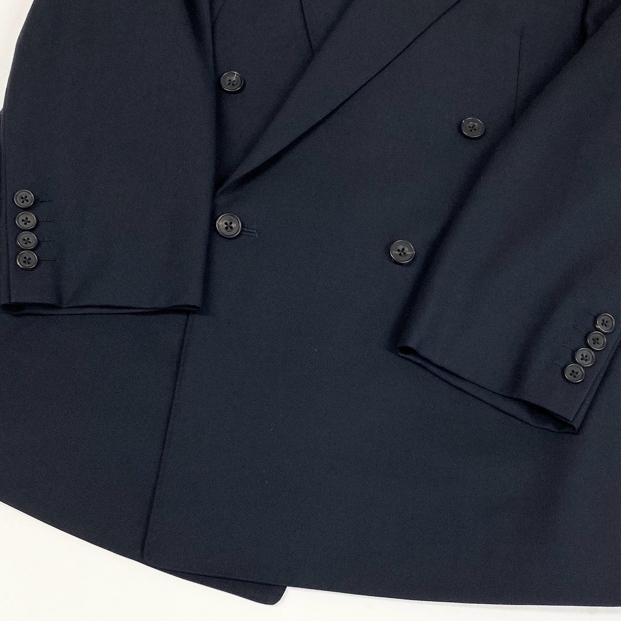 48L23 Burberry's バーバリーズ スーツセットアップ  ジャケット ダブルプレスト スラックス 日本製 BB5サイズ ネイビー メンズo07t