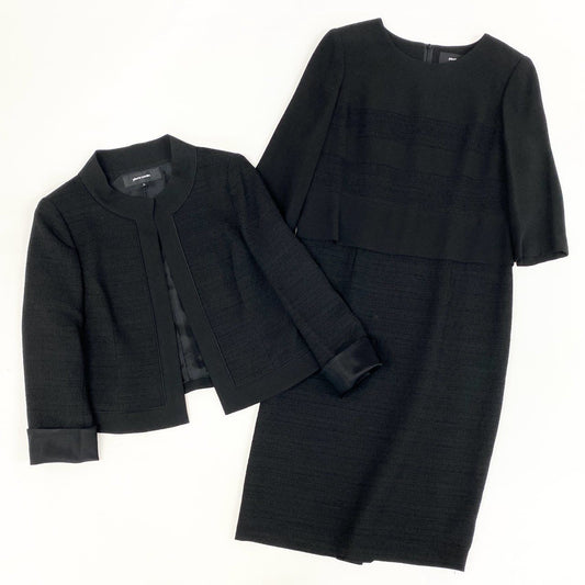 78i10 pierre cardin ピエールカルダン ジャケット ワンピース アンサンブル セットアップ ブラックフォーマル 東京ソワール 11 ブラック レディース 日本製o07t