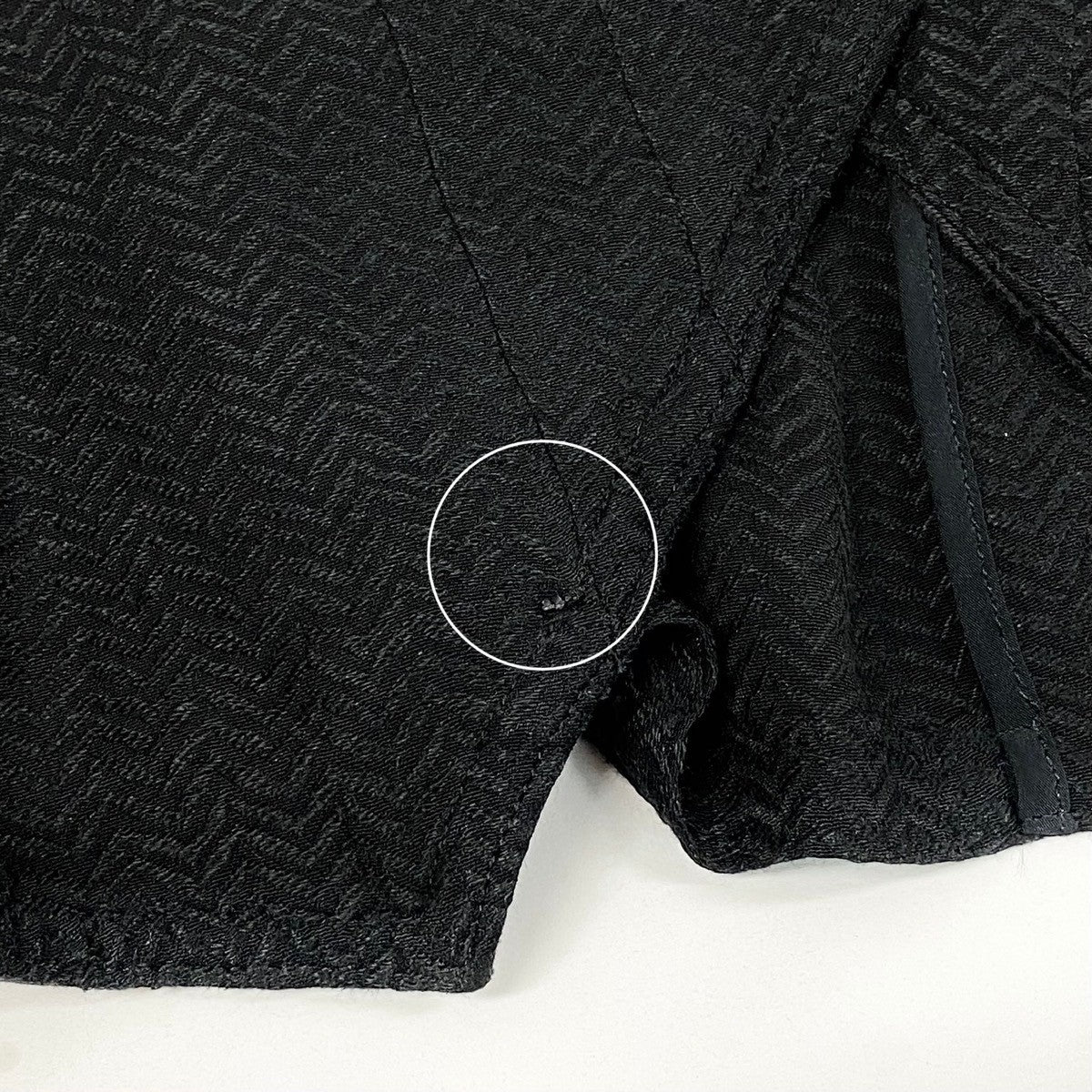 Ah6 yohji yamamoto ヨウジヤマモト femme 1998年 ランウェイ着 ノーカラージャケット  FJ-J08-261 XS ブラック レーヨン リネンu02t
