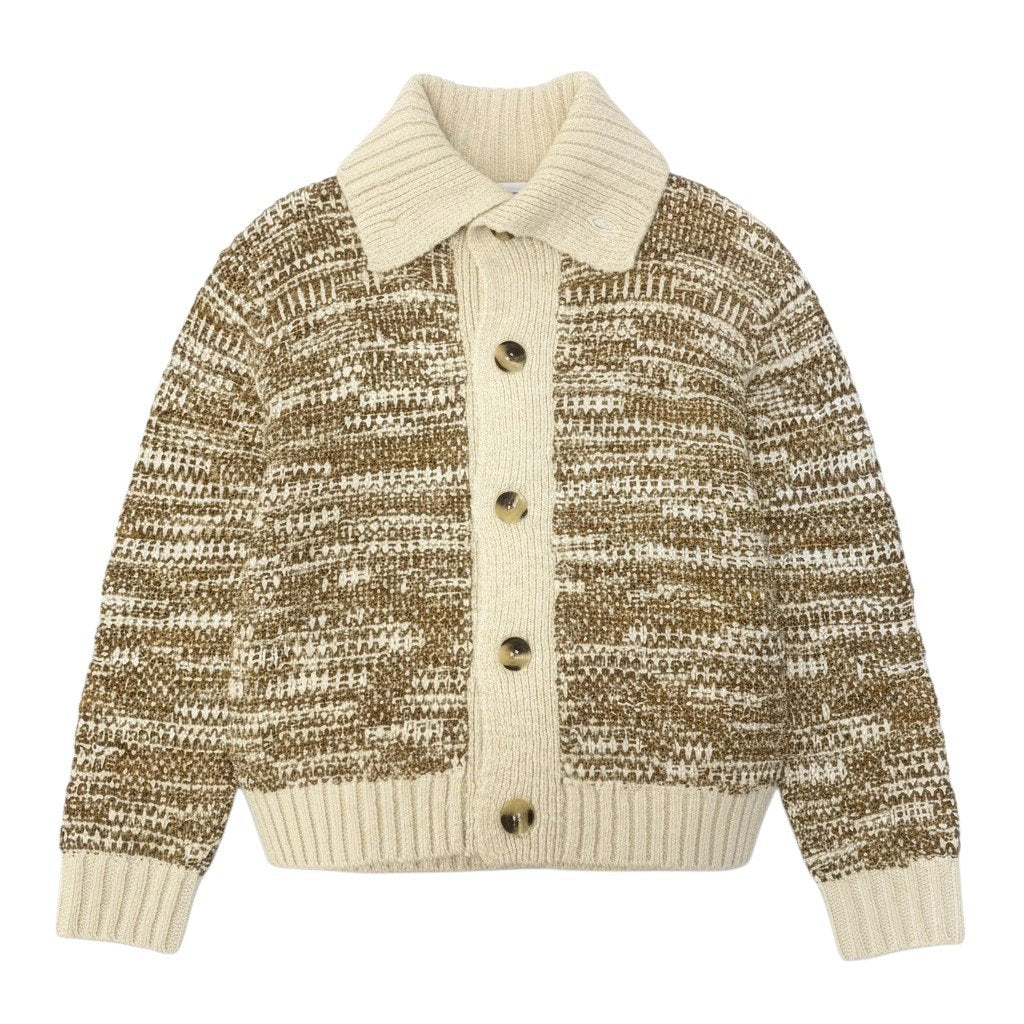 25c7 CMMN SWDN コモンスウェーデン BUTTON KINT ニットカーディガン サイズM ベージュ系 メンズ トップスk02i