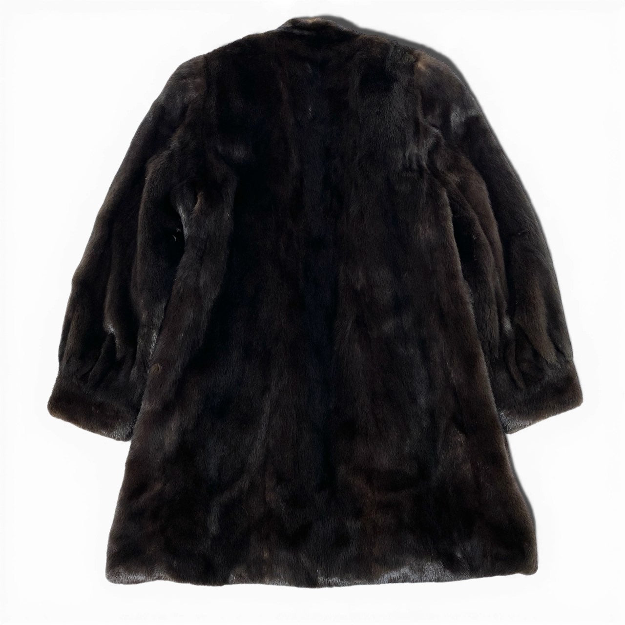27a22 BLACKGLAMA ブラックグラマ マホガニーミンク ロングコート サイズF ダークブラウン 最高級本毛皮 Mink Fur Long Coatt18r