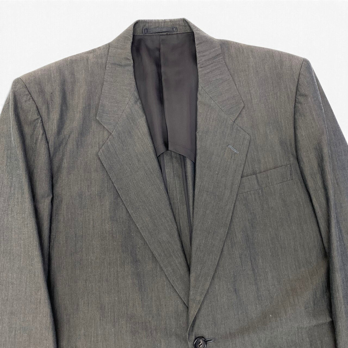 37i26 COMME des GARCONS HOMME コムデギャルソンオム アーカイブ テーラードジャケット AD1989 ブレザー 日本製 ダークブラウン コットン100％ メンズ 男性用u02t