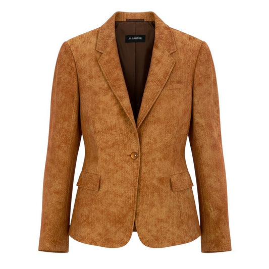 Ee19 JILSANDER テーラードジャケット ウールジャケット イタリア製 34サイズ オレンジ レディース 女性用u02t